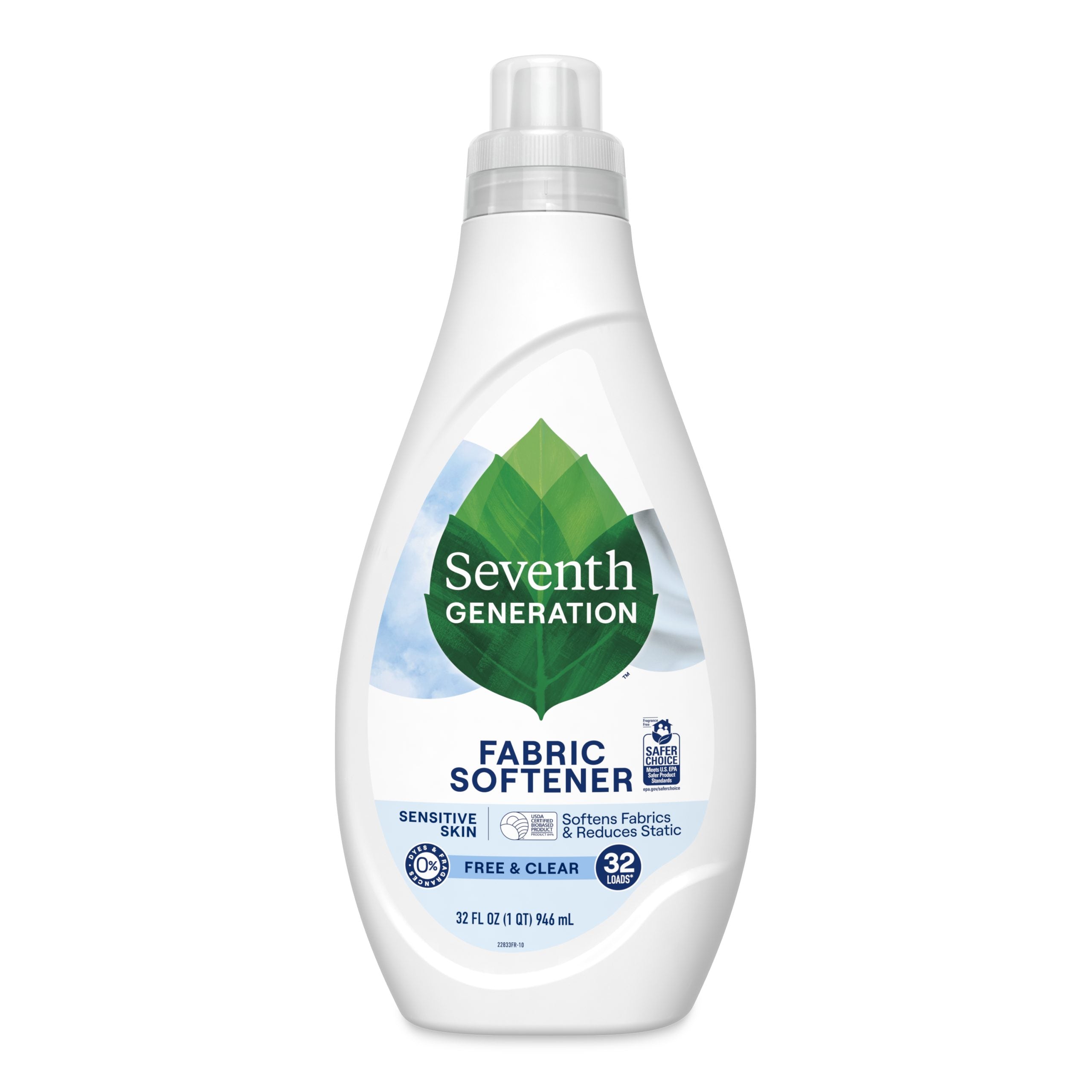 Plant-Powered Liquid Fabric Softener - Free & Clear