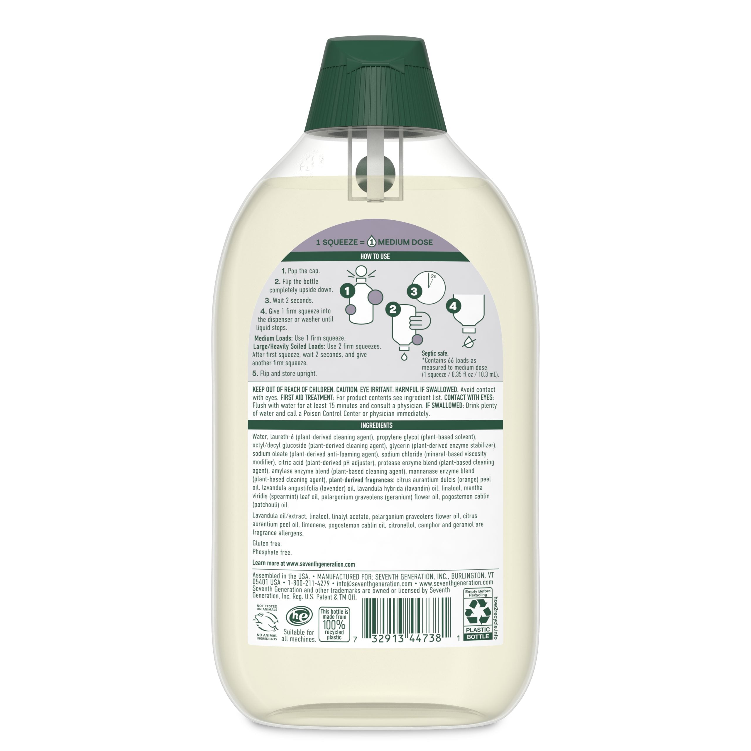 Plant-Powered EasyDose™ Ultra Concentrated Laundry Detergent with Fresh Lavender