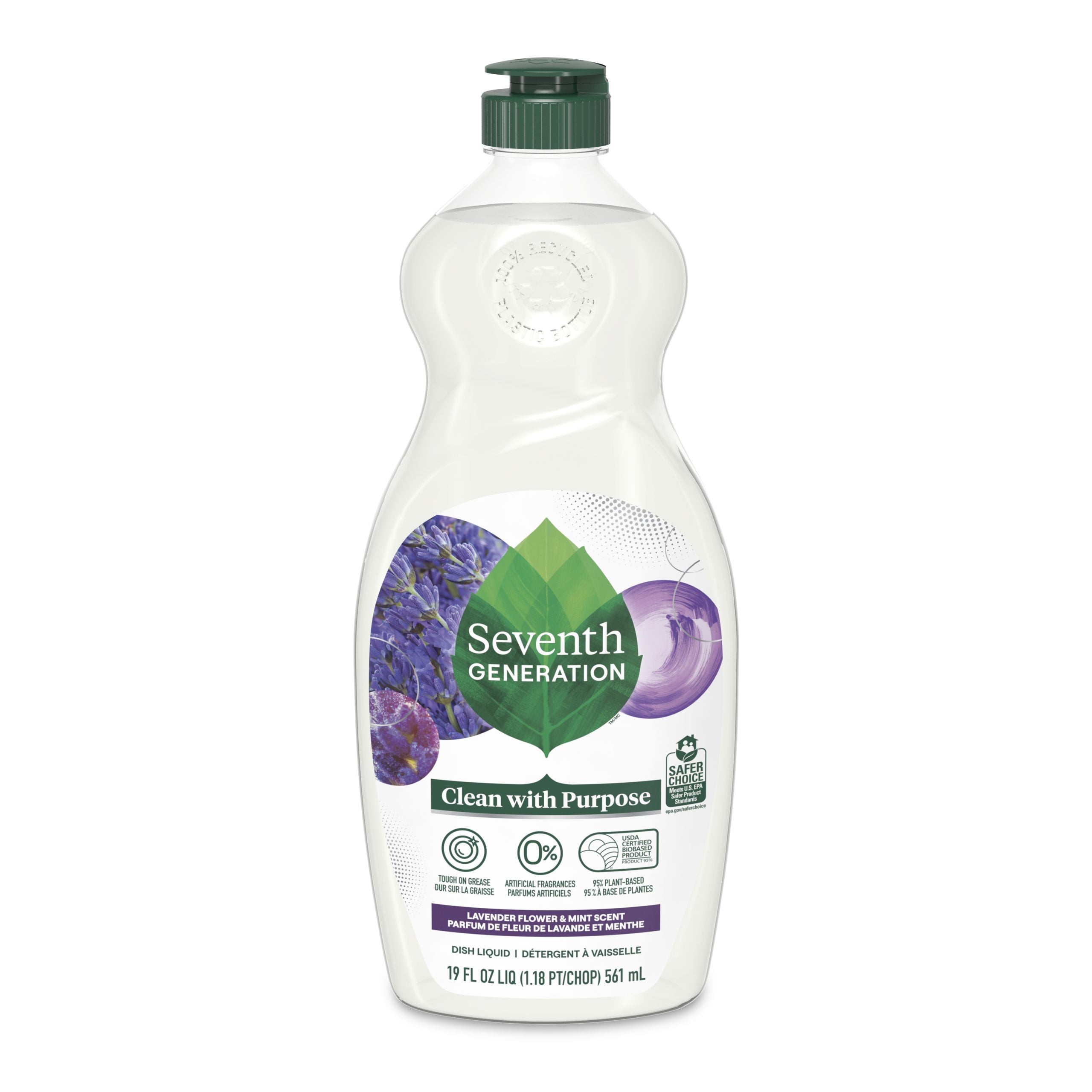 Grease-Fighting Dish Soap with Lavender Flower & Mint