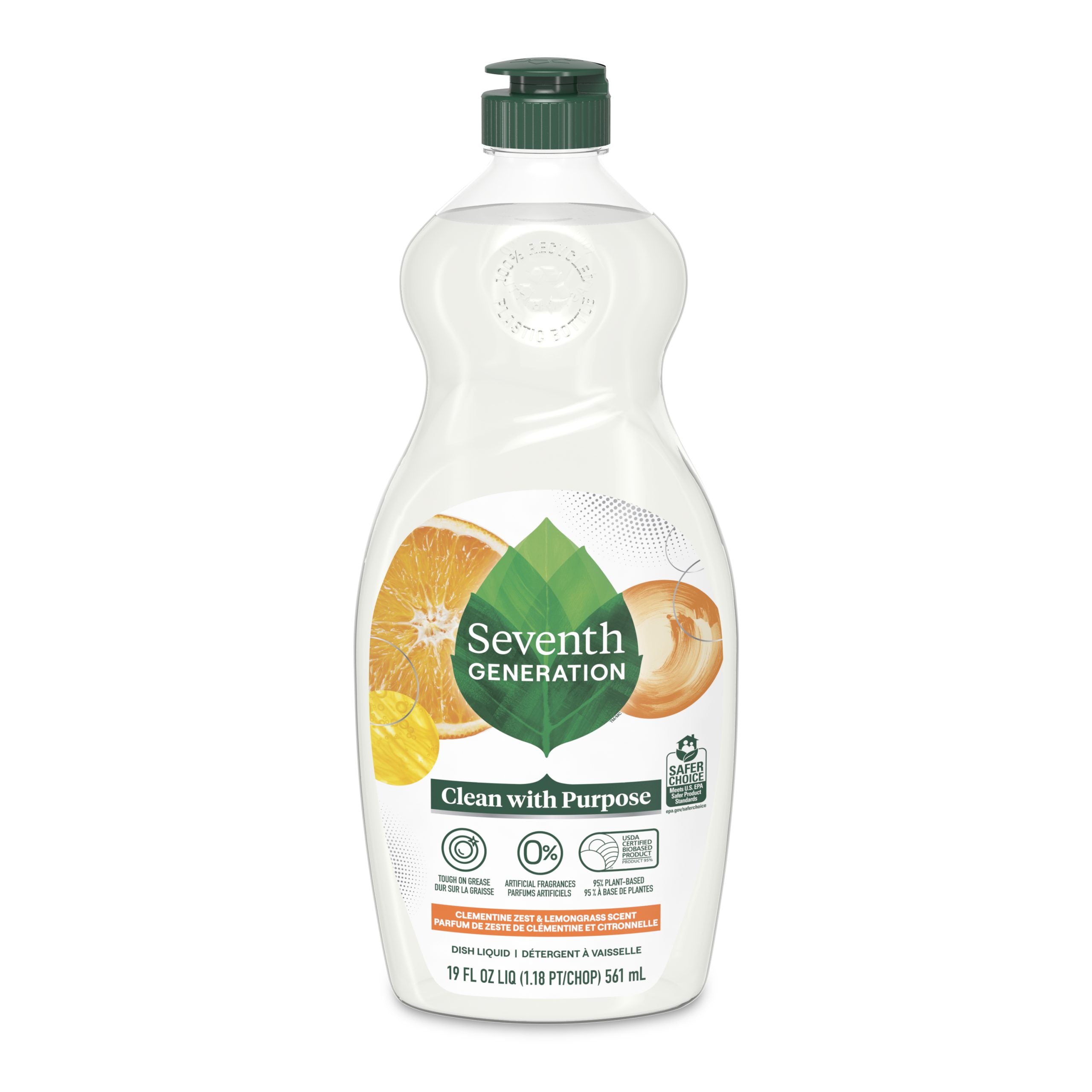 Grease-Fighting Dish Soap with Clementine Zest & Lemongrass