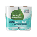 Bathroom-Ready 100% Recycled Bathroom Tissue 2-ply - 4 Rolls / 12 Rolls / 24 Rolls