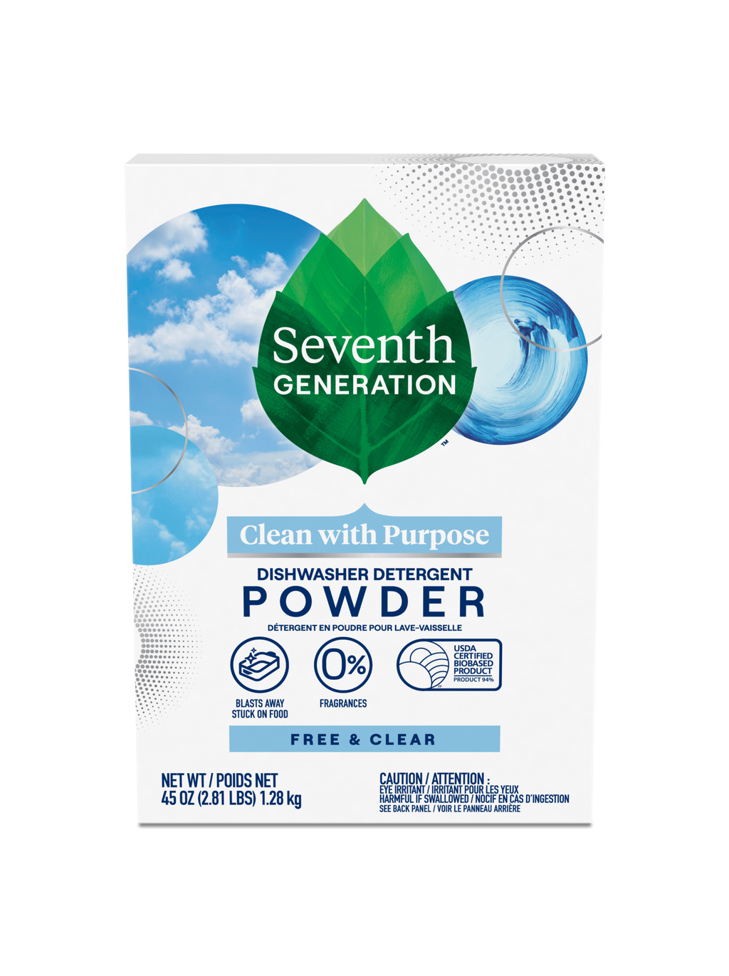 Grease-Fighting Dishwasher Detergent Powder - Free & Clear
