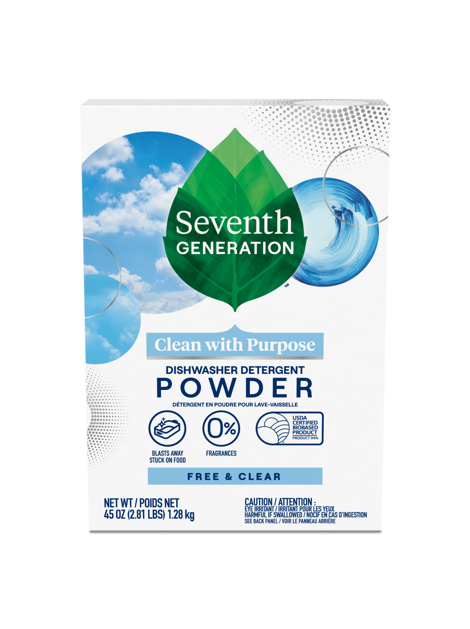 Grease-Fighting Dishwasher Detergent Powder - Free & Clear