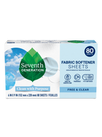 Plant-Powered Fabric Softener Sheets - Free & Clear