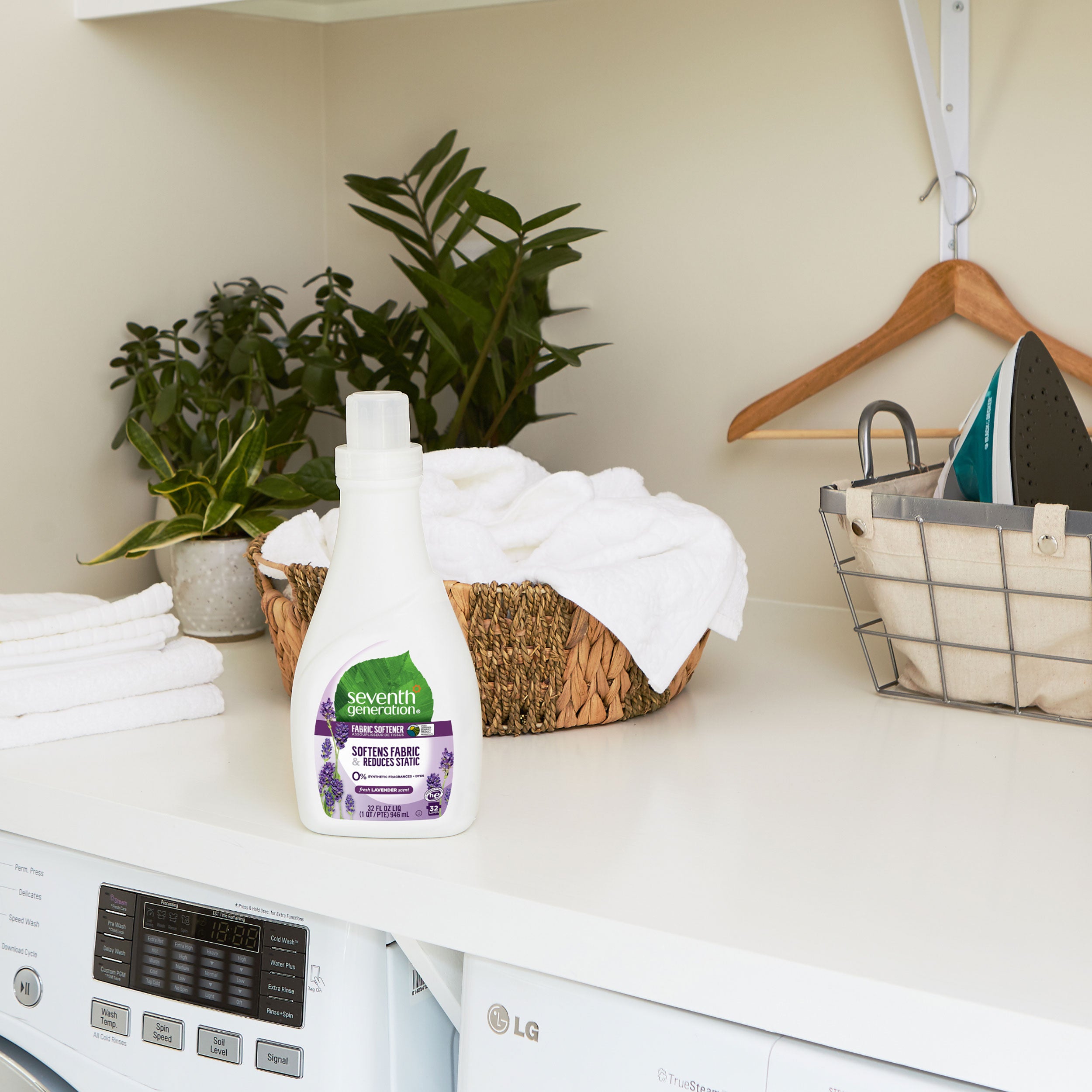 Plant-Powered Liquid Fabric Softener with Fresh Lavender