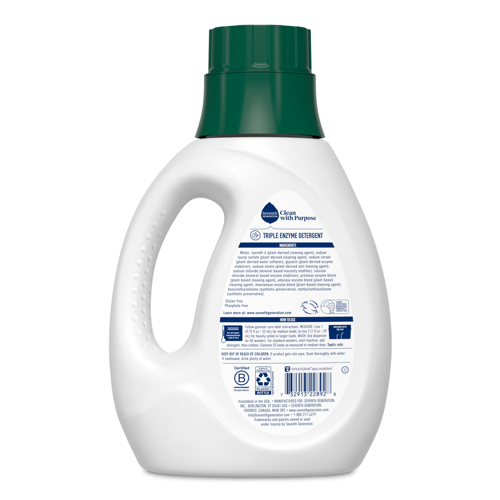 Plant-Powered Concentrated Laundry Detergent - Free & Clear