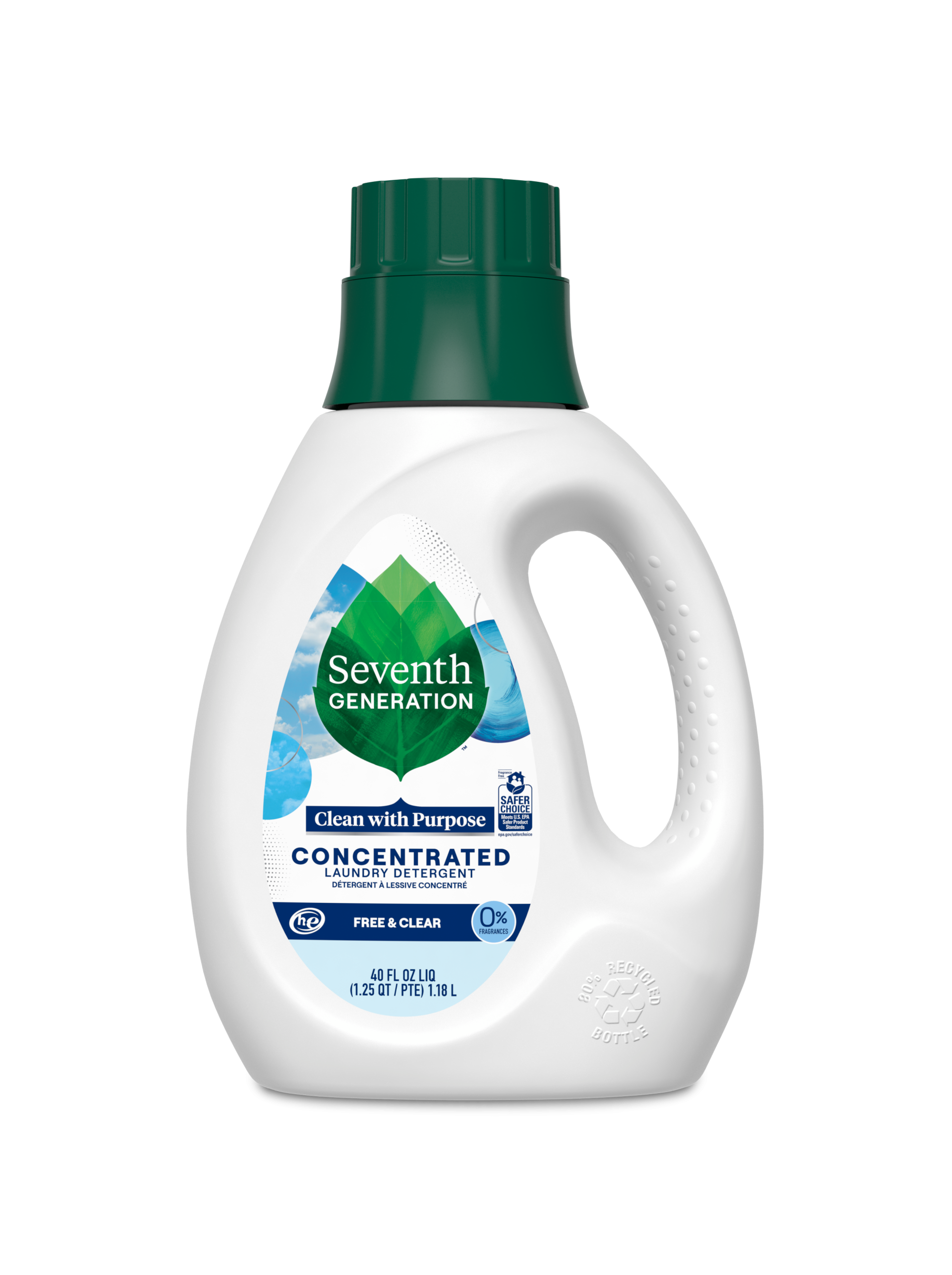 Plant-Powered Concentrated Laundry Detergent - Free & Clear