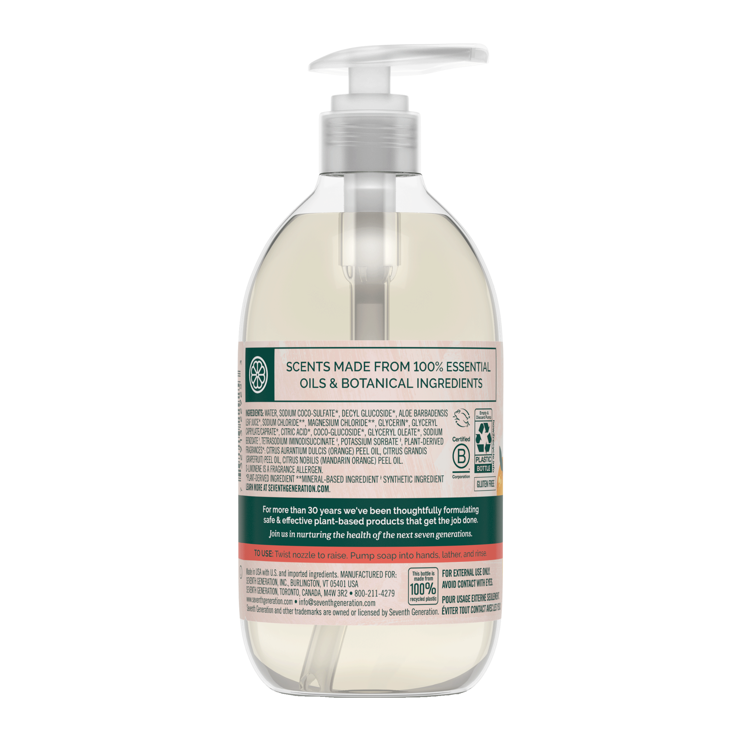 Gentle Hand Wash with Mandarin Orange & Grapefruit