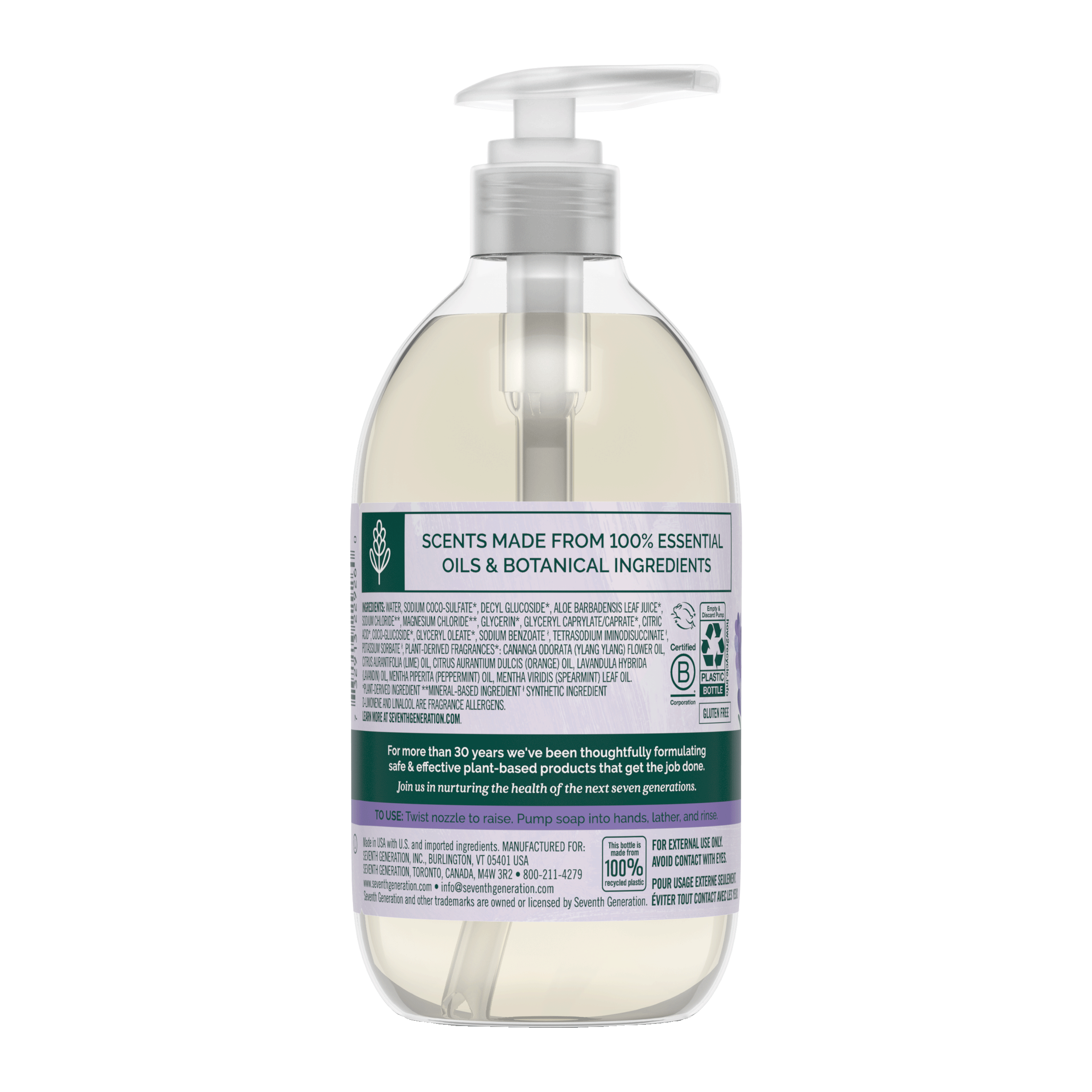 Gentle Hand Wash with Lavender Flower & Mint