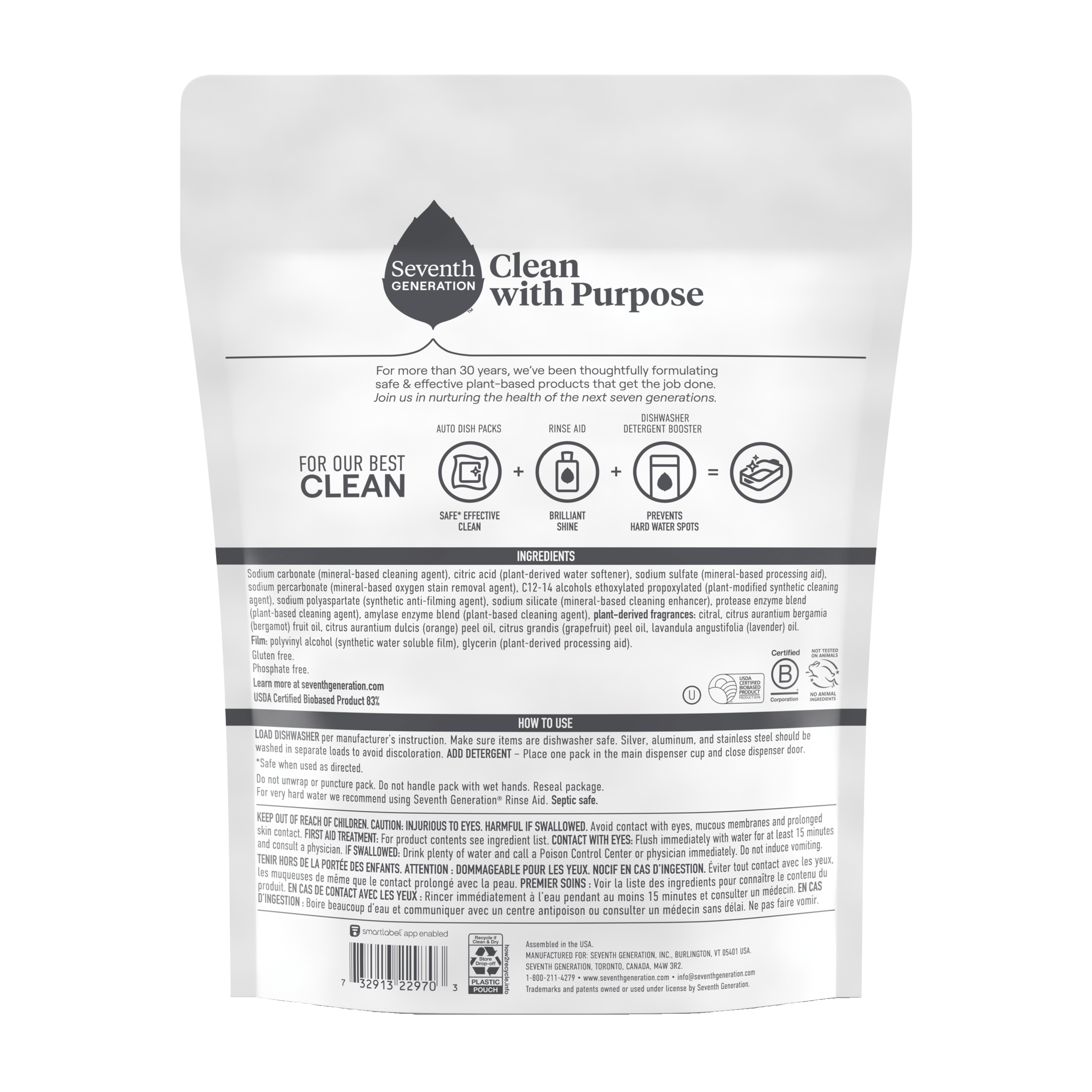 Grease-Fighting Power+™ Dishwasher Detergent Packs - Fresh Citrus - 18 Count / 43 Count / 70 Count