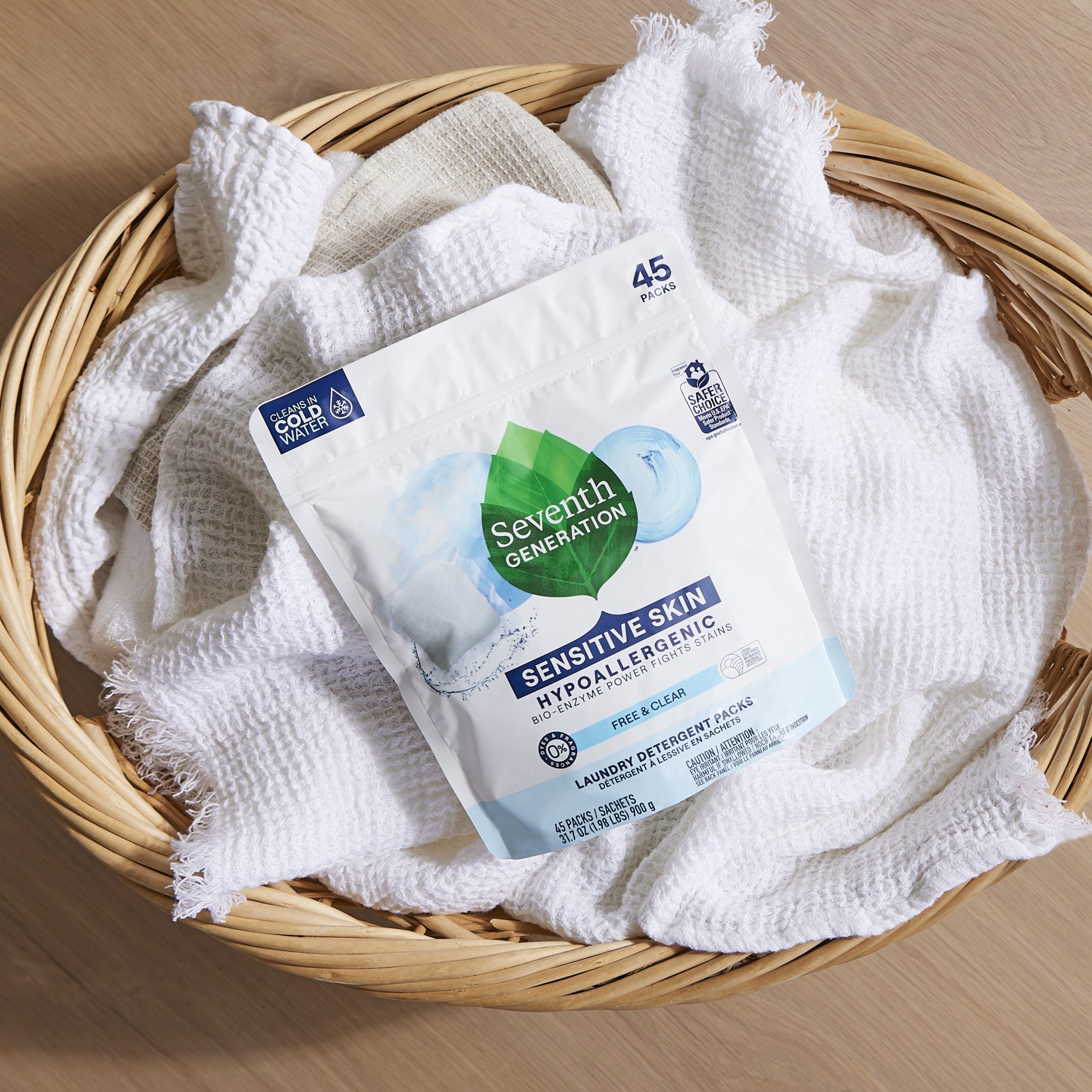 Plant-Powered Laundry Detergent Packs - Free & Clear