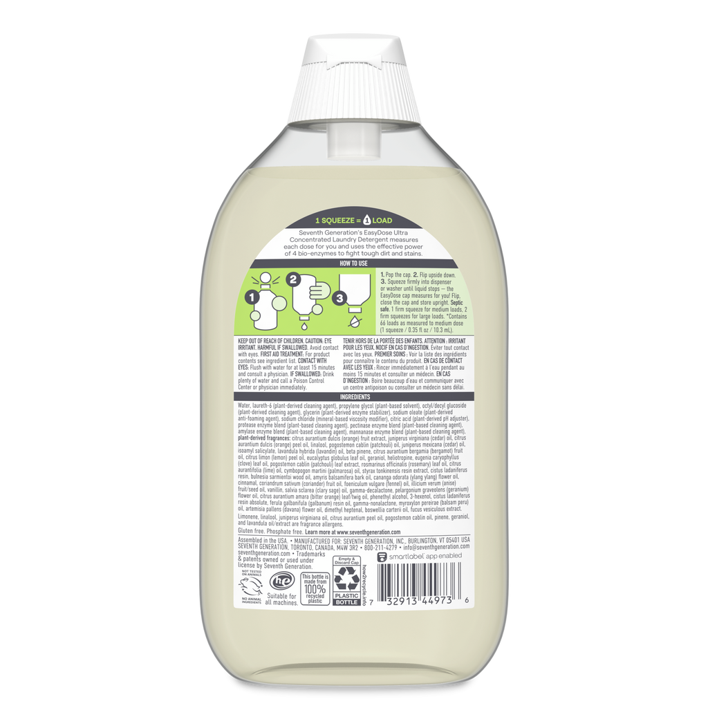 Plant-Powered EasyDose™ Power+™ Ultra Concentrated Laundry Detergent with Clean Scent