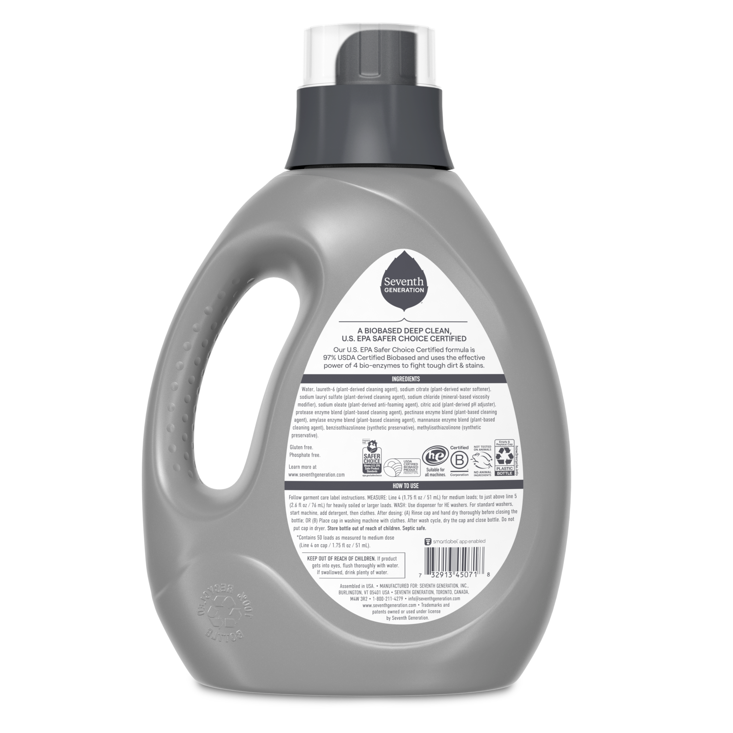 Plant-Powered Power+™ Liquid Laundry Detergent with Clean Scent