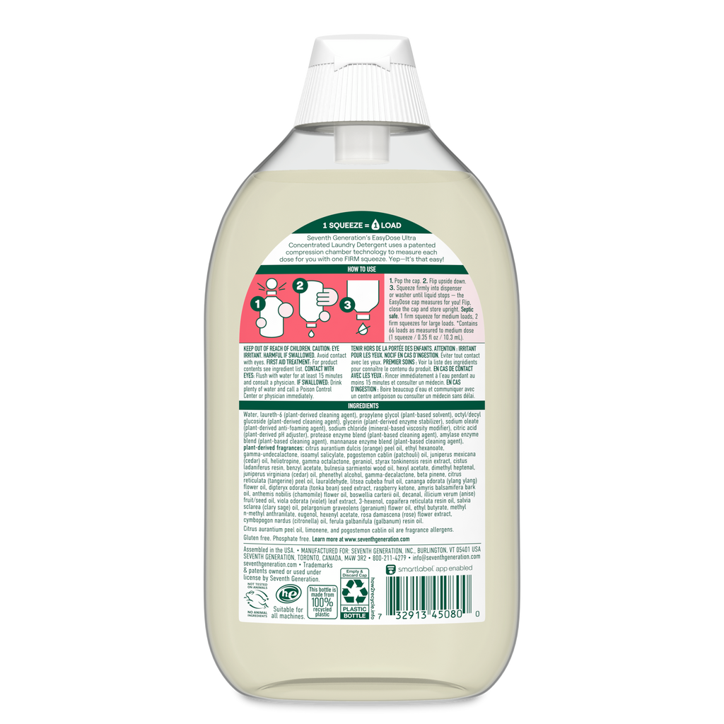 Plant-Powered EasyDose™ Ultra Concentrated Laundry Detergent with Mango & Mandarin