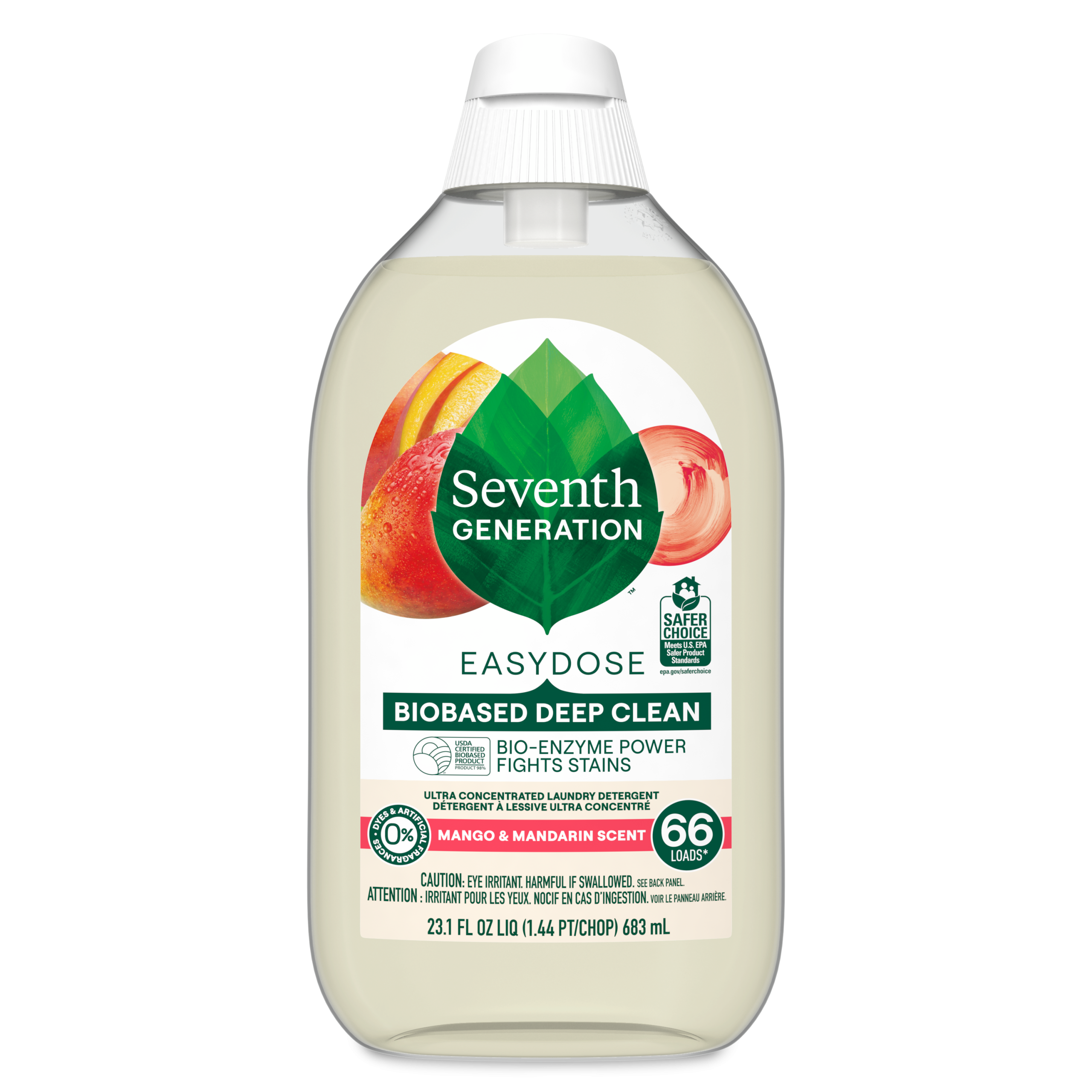 Plant-Powered EasyDose™ Ultra Concentrated Laundry Detergent with Mango & Mandarin