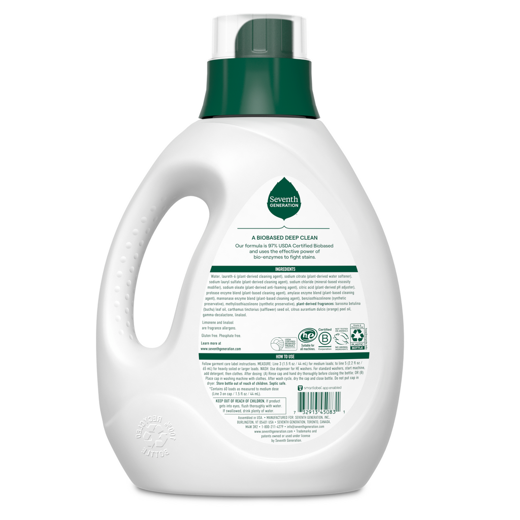 Plant-Powered Liquid Laundry Detergent with Fresh Citrus