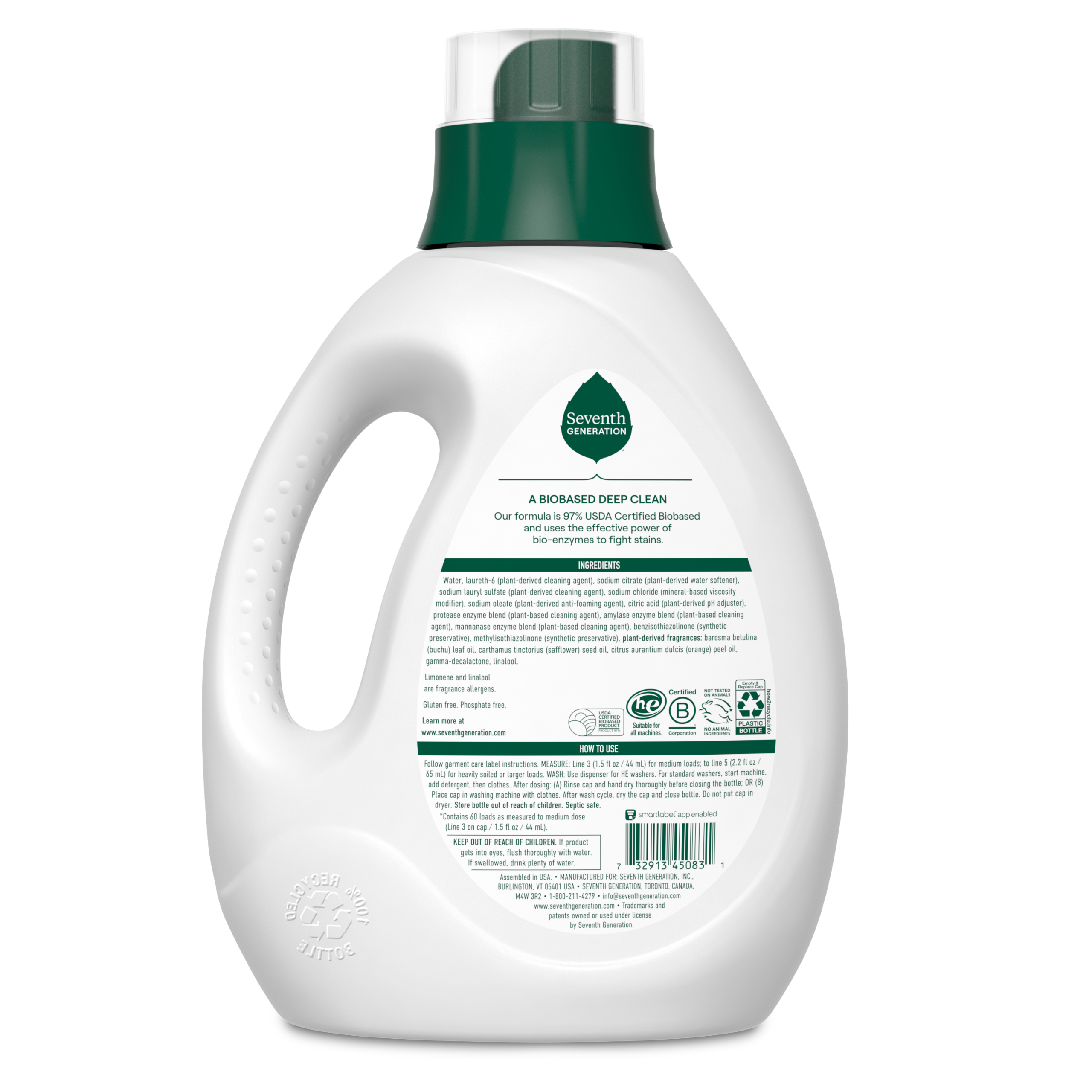 Plant-Powered Liquid Laundry Detergent with Fresh Citrus