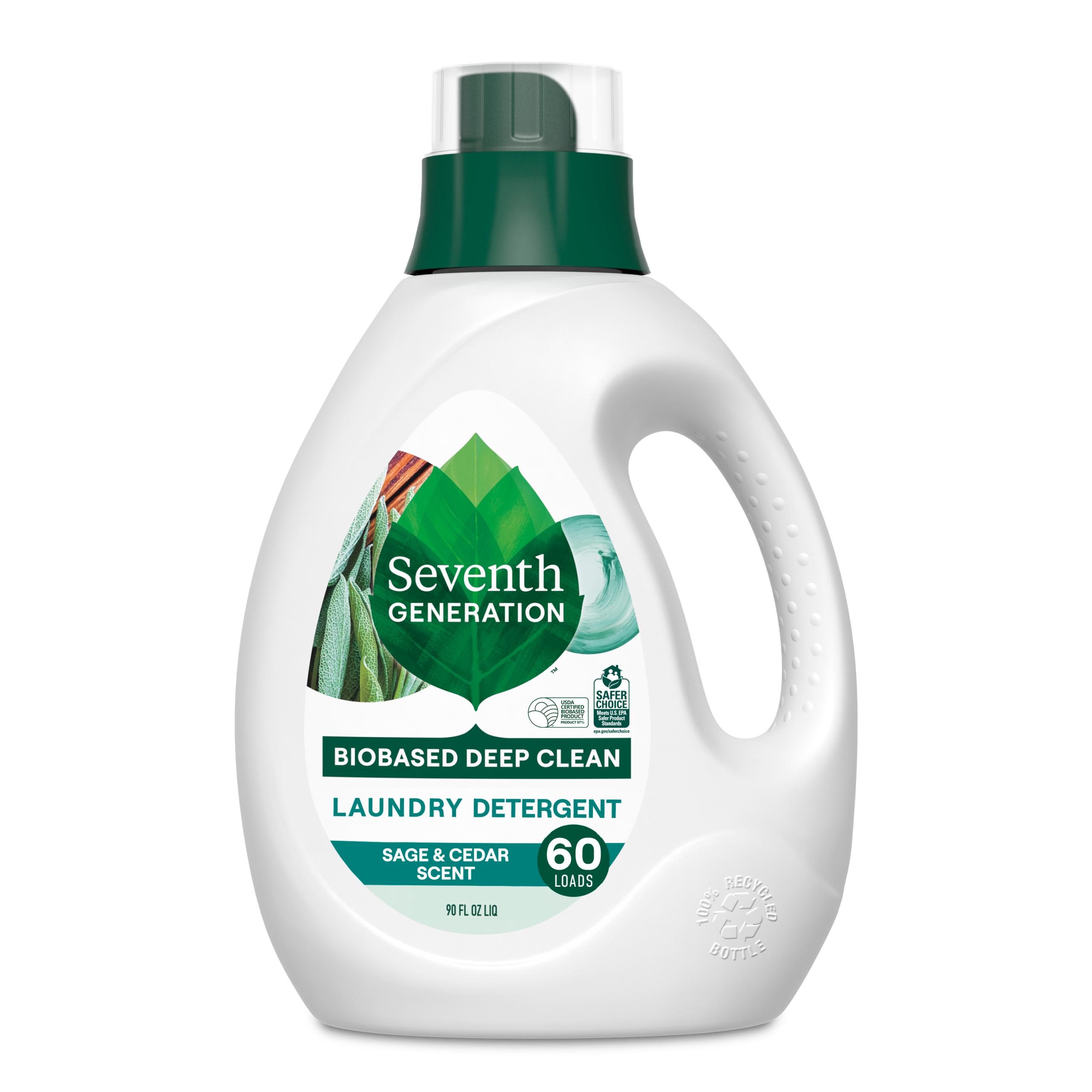 Plant-Powered Liquid Laundry Detergent with Sage & Cedar