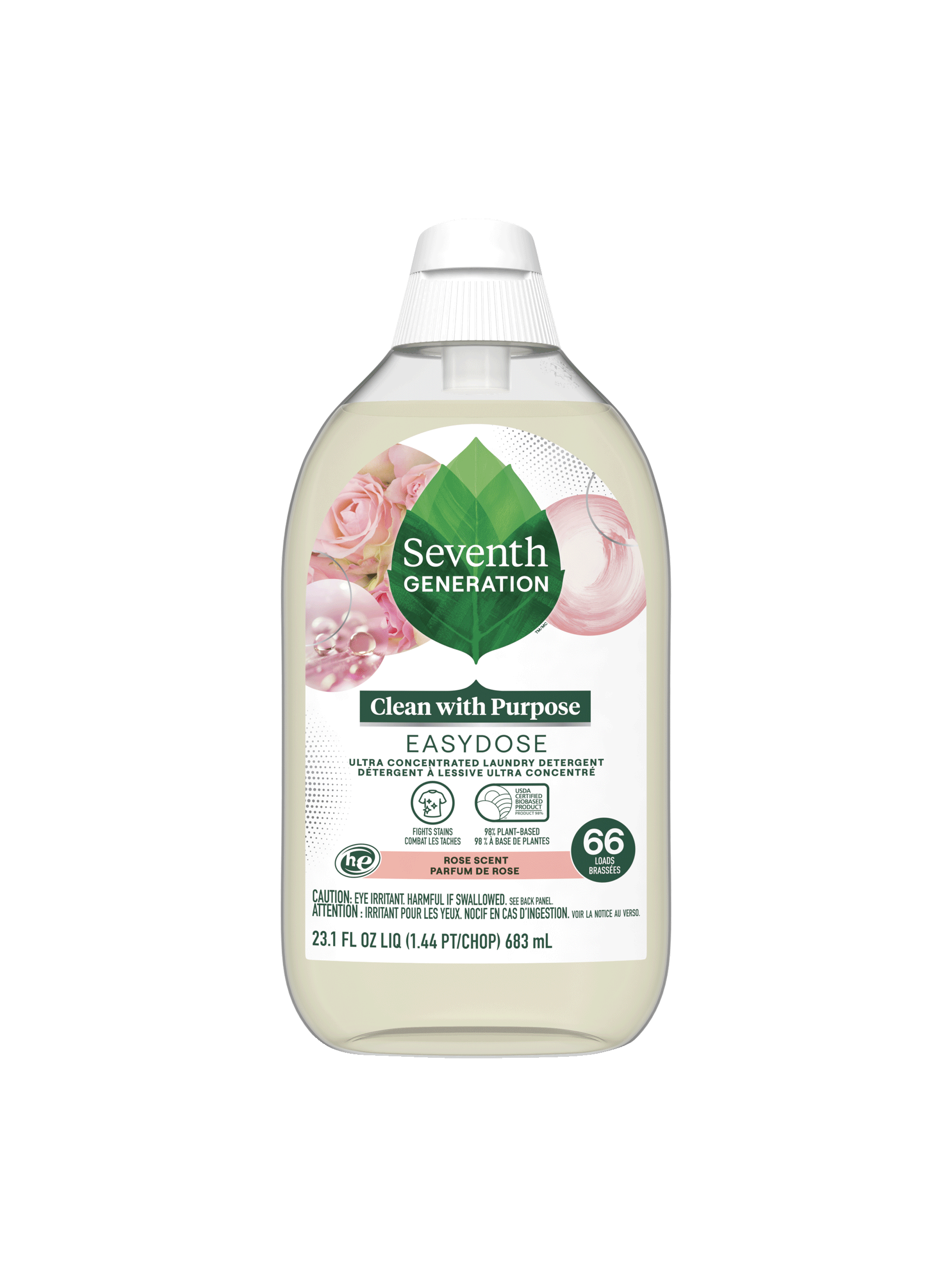 Plant-Powered EasyDose™ Ultra Concentrated Laundry Detergent with Rose