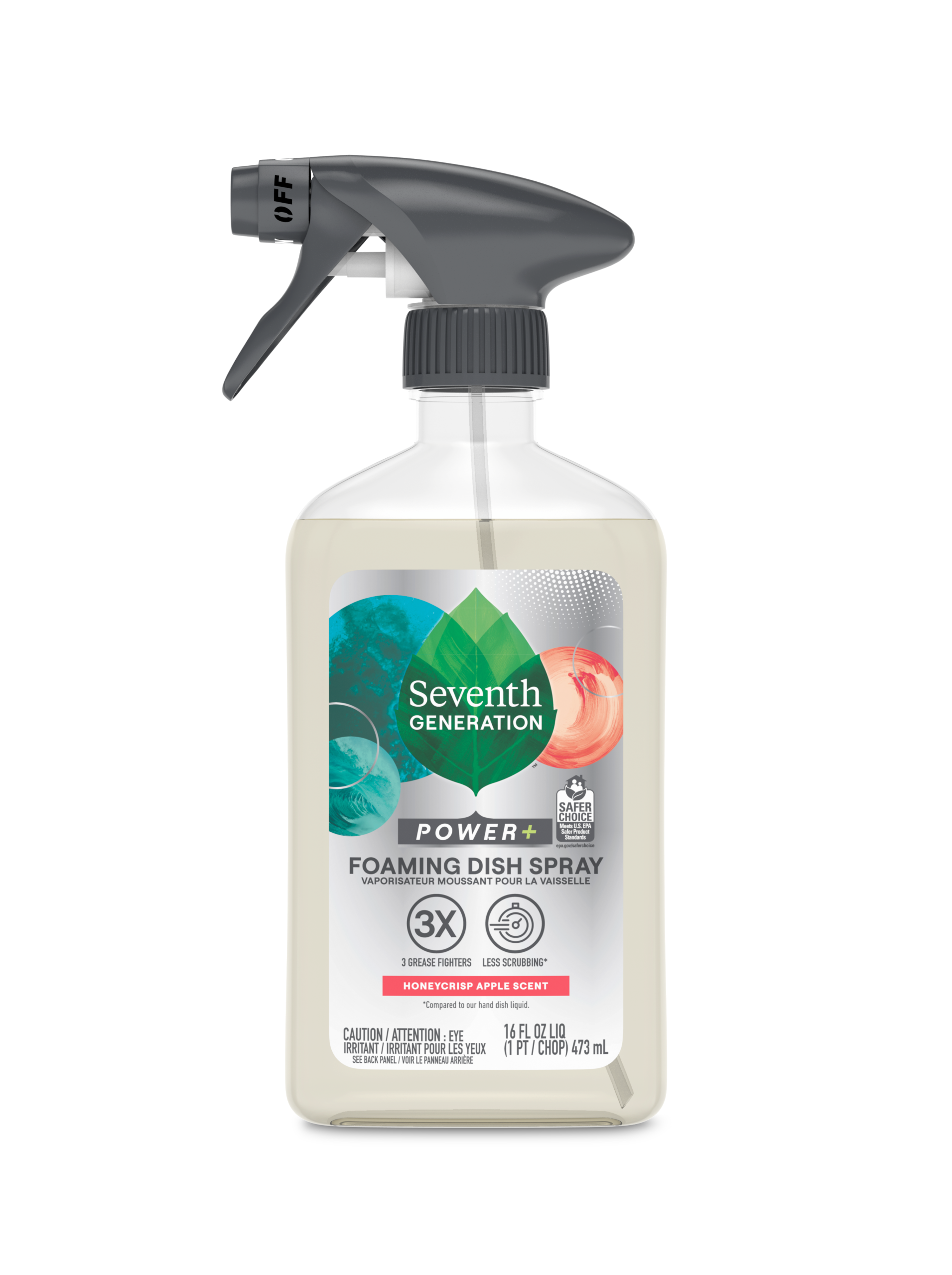Grease-Fighting Foaming Dish Spray with Honeycrisp Apple