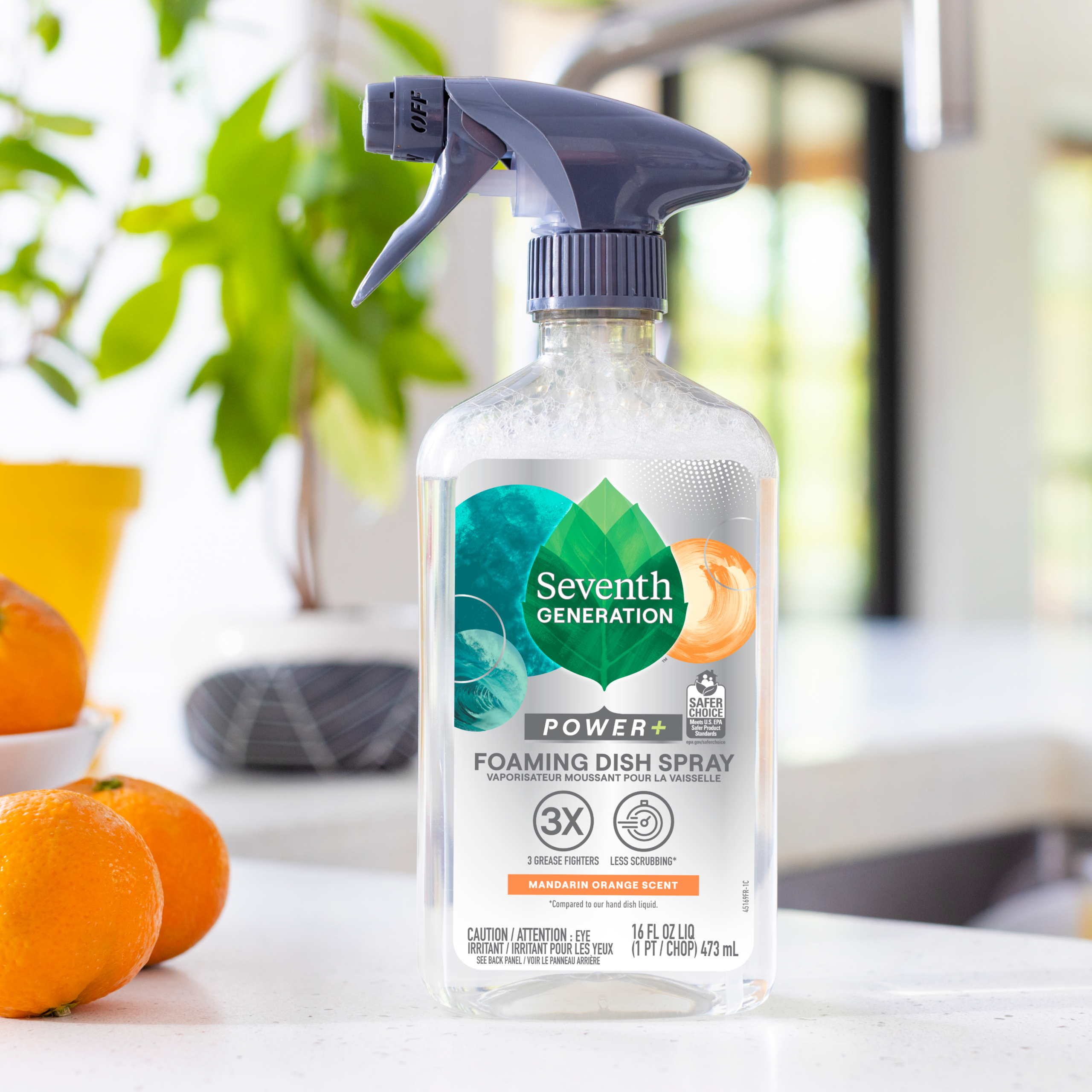 Grease-Fighting Foaming Dish Spray with Mandarin Orange