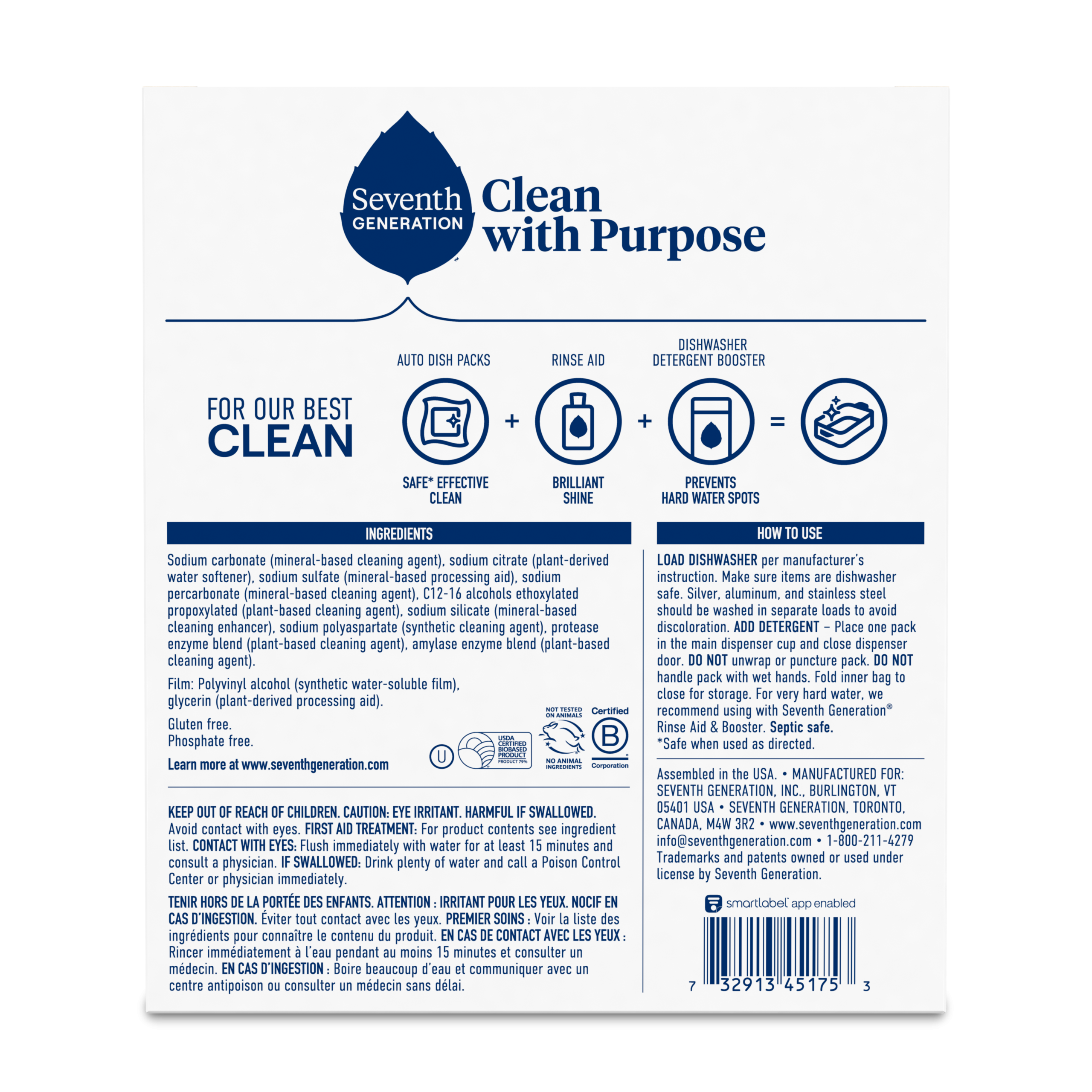 Grease-Fighting Dishwasher Detergent Packs - Free & Clear