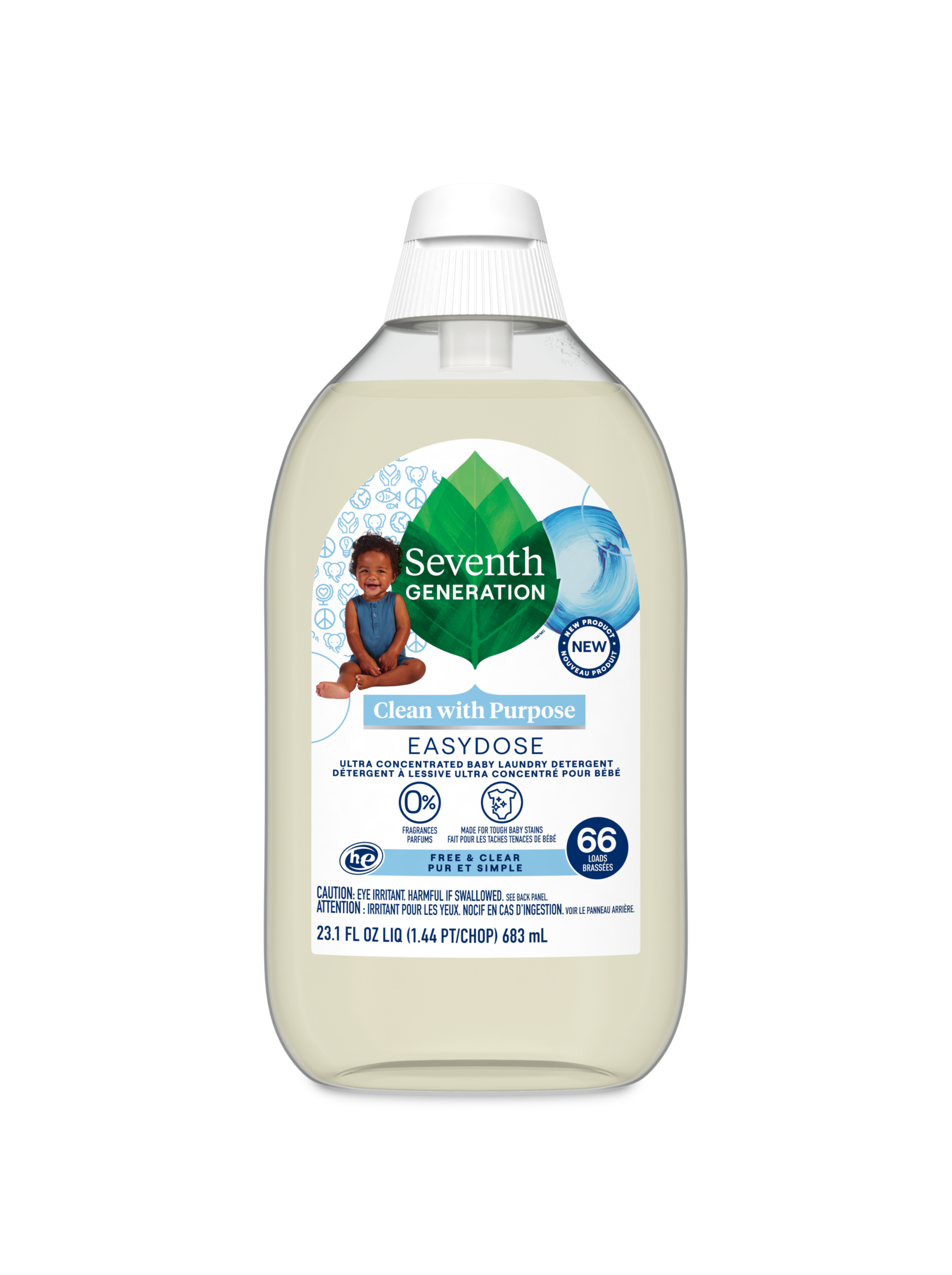 Plant-Powered EasyDose™ Ultra Concentrated Baby Laundry Detergent - Free & Clear