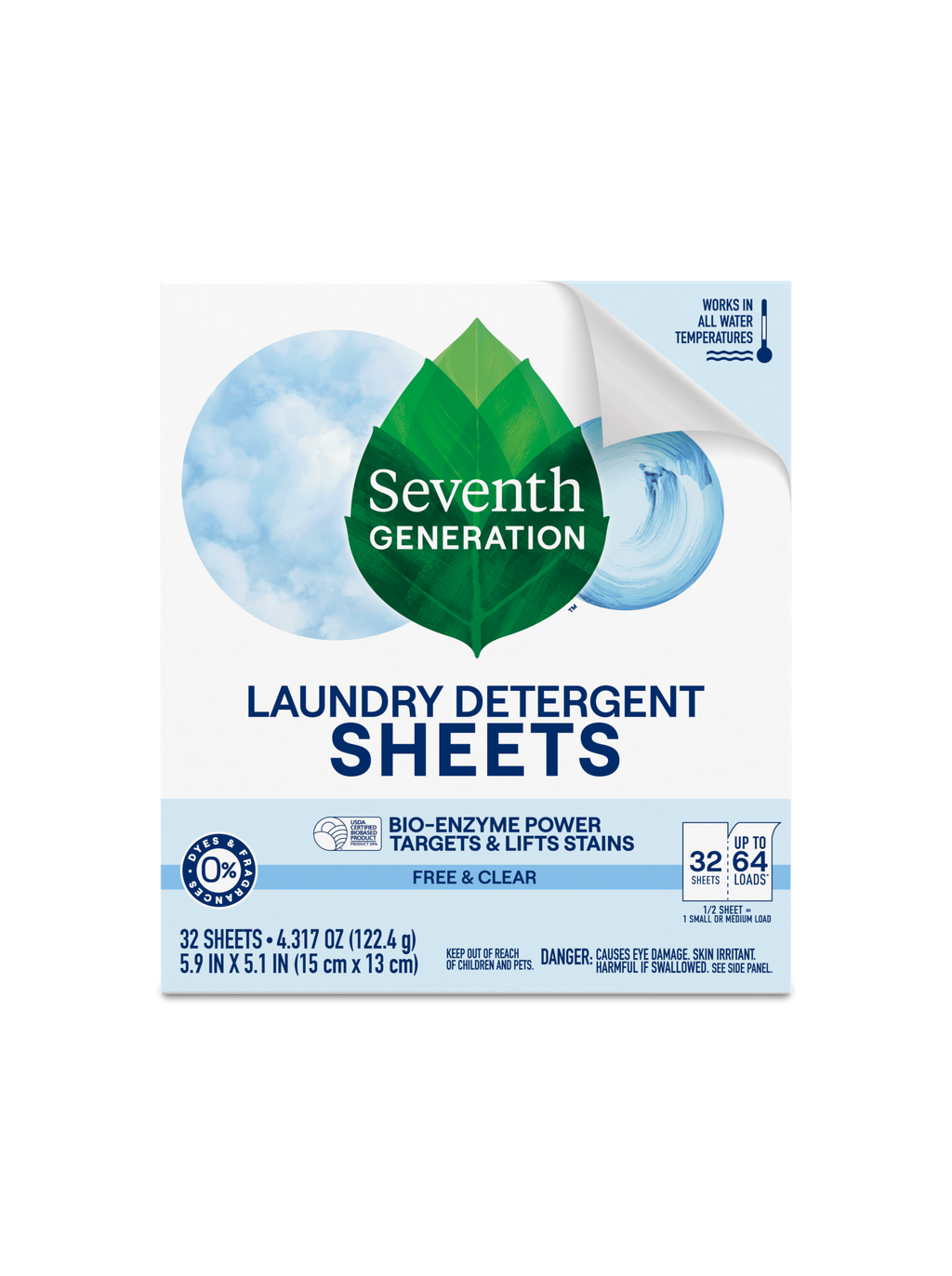 Plant-Powered Laundry Detergent Sheets - Free & Clear