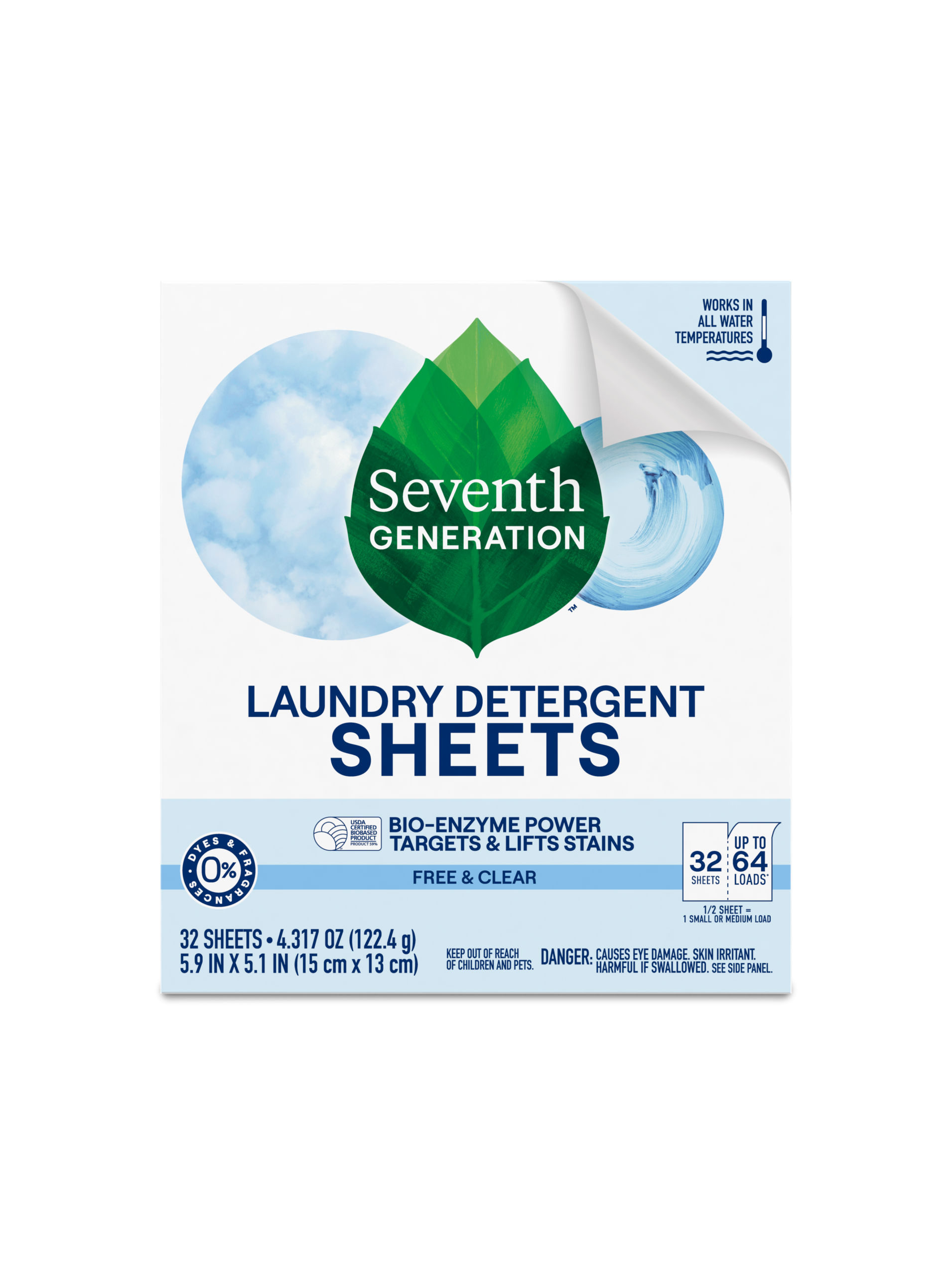Plant-Powered Laundry Detergent Sheets - Free & Clear