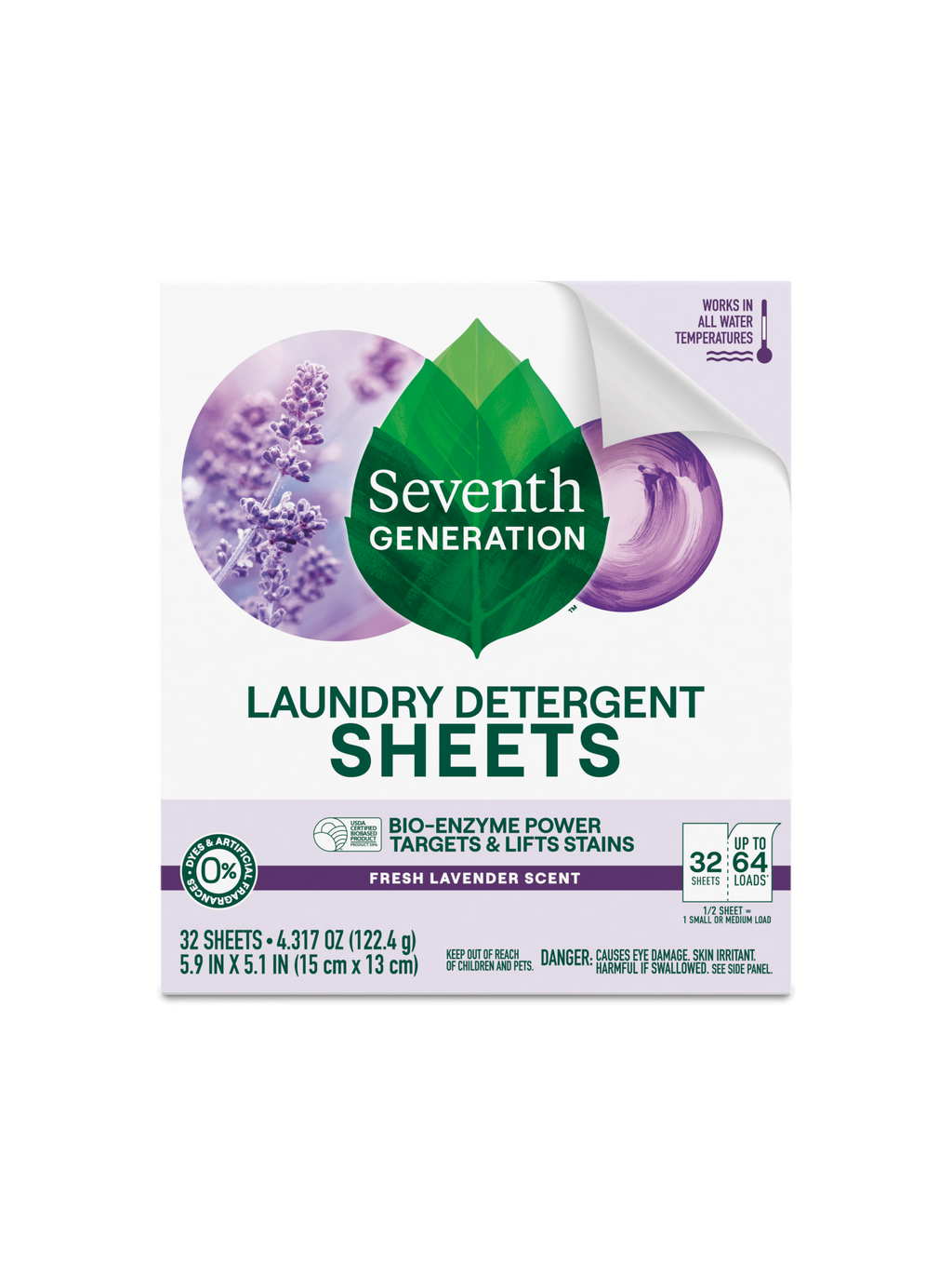 Plant-Powered Laundry Detergent Sheets with Fresh Lavender
