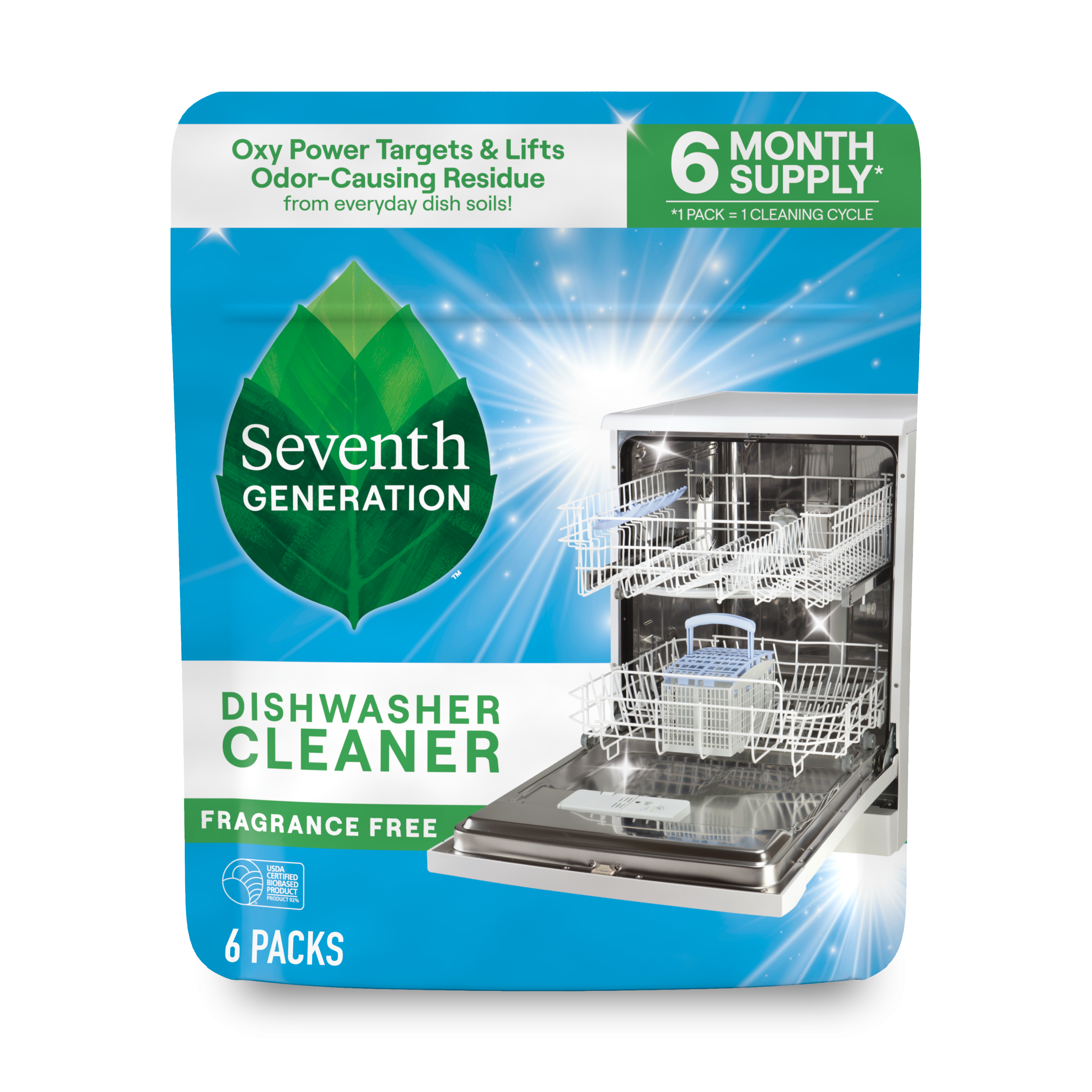 Grease-Fighting Dishwasher Cleaner - Fragrance Free