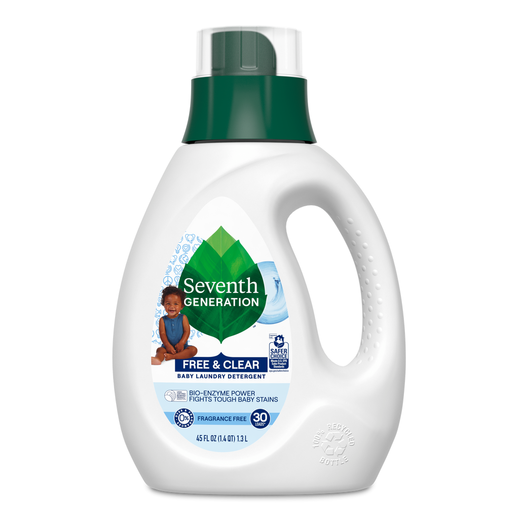 Plant-Powered Free & Clear Baby Laundry Detergent - Fragrance Free