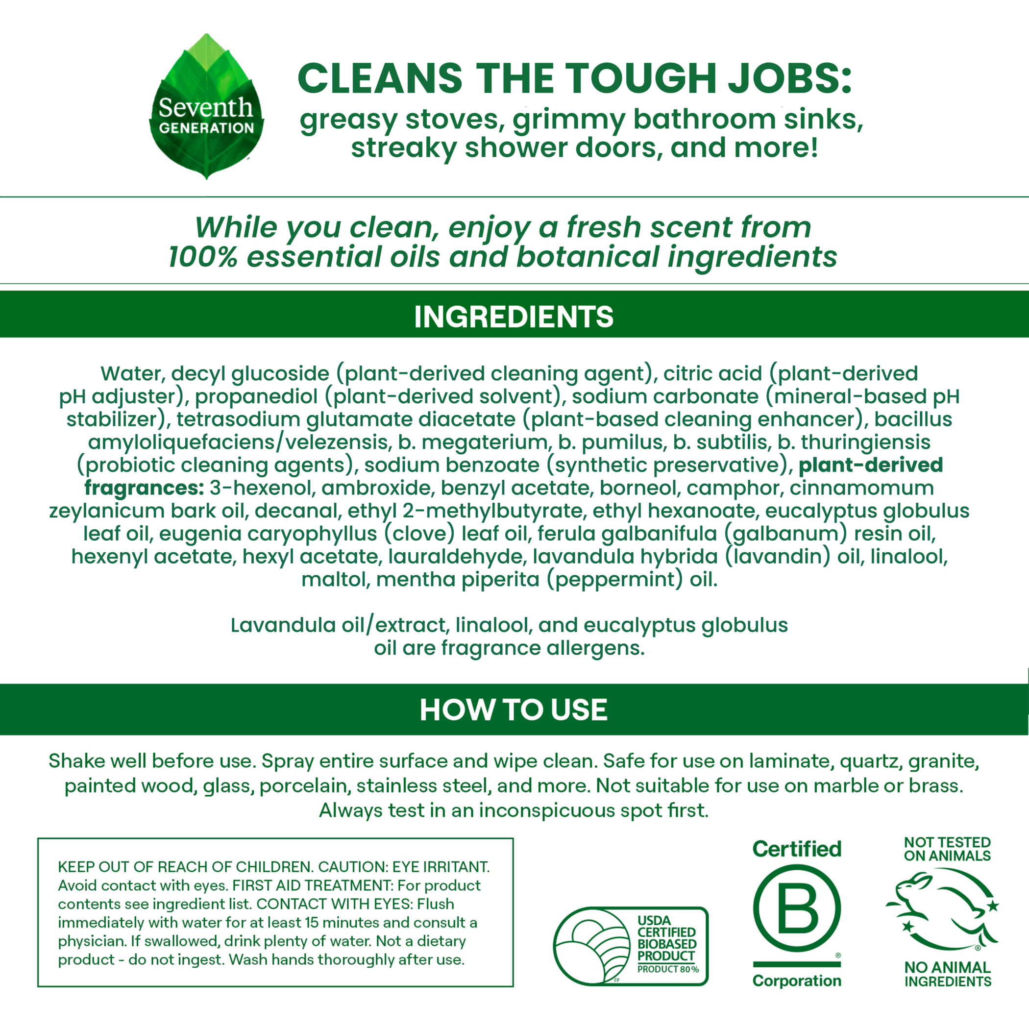 Plant-Based Ultra Deep Probiotic Multi Surface Cleaner with Lavender & Lily