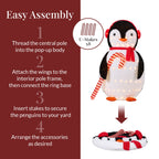 Lighted Pop-Up Penguin Outdoor Christmas Decoration w/ LED Lights