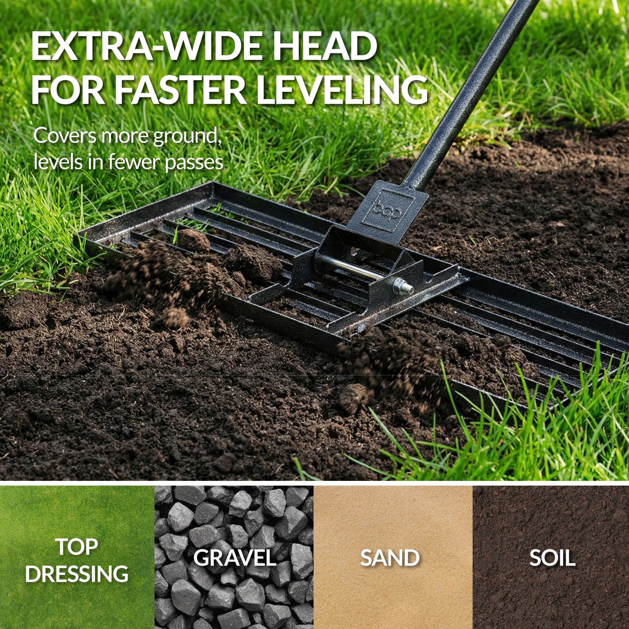 Lawn Leveling Rake 30\" x 10\