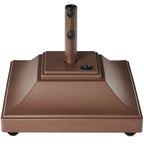 Mobile Umbrella Base Fillable Stand w/ 4 Wheels 2 Locks 120lb Capacity
