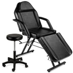 Multipurpose Massage Bed Spa & Salon Chair w/ Hydraulic Stool - 71in