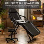 Multipurpose Massage Bed Spa & Salon Chair w/ Hydraulic Stool - 71in