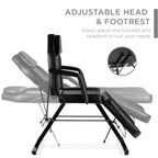 Multipurpose Massage Bed Spa & Salon Chair w/ Hydraulic Stool - 71in