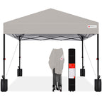 One-Person Setup Instant Pop Up Canopy w/ Case 4 Weight Bags - 8x8ft
