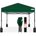 One-Person Setup Instant Pop Up Canopy w/ Case 4 Weight Bags - 8x8ft