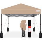 One-Person Setup Instant Pop Up Canopy w/ Case 4 Weight Bags - 12x12ft