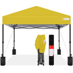 One-Person Setup Instant Pop Up Canopy w/ Case 4 Weight Bags - 10x10ft