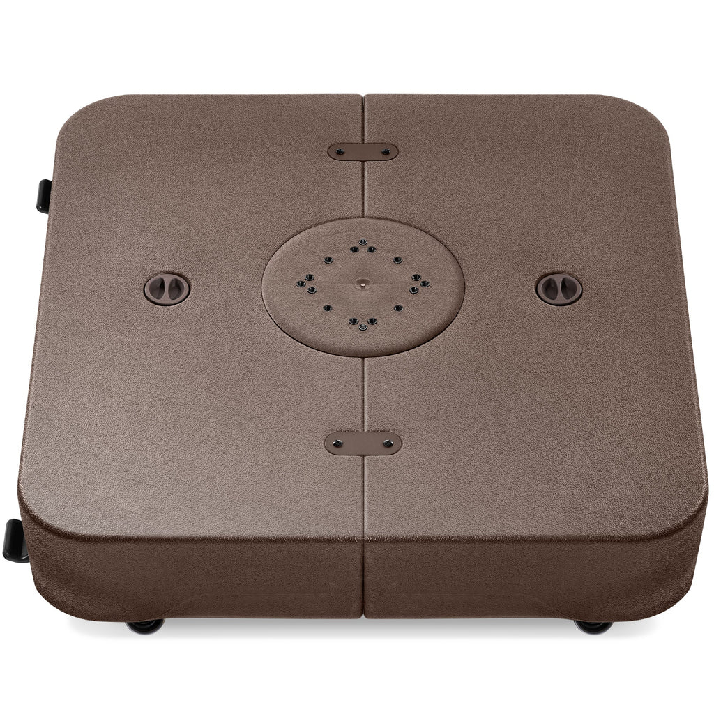 Outdoor Cantilever Base w/ Wheels Locks Fillable 330lb Capacity