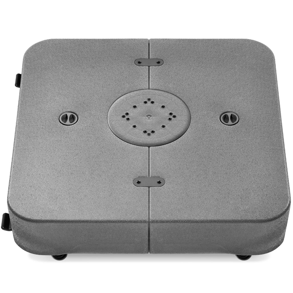 Outdoor Cantilever Base w/ Wheels Locks Fillable 330lb Capacity