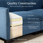 Modular Sectional Pillowtop Sofa w/ Ottoman & Storage82in