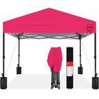 One-Person Setup Instant Pop Up Canopy w/ Case 4 Weight Bags - 12x12ft